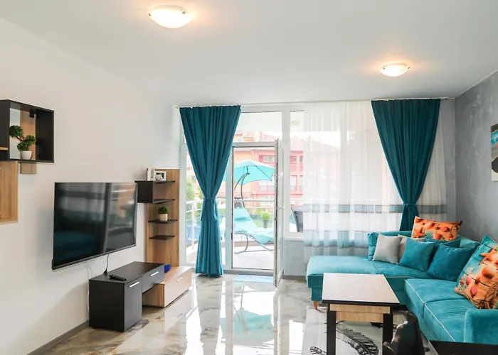 Luxury First Line With Pool And Sea View In Complex Oazis Lejlighed Ravda